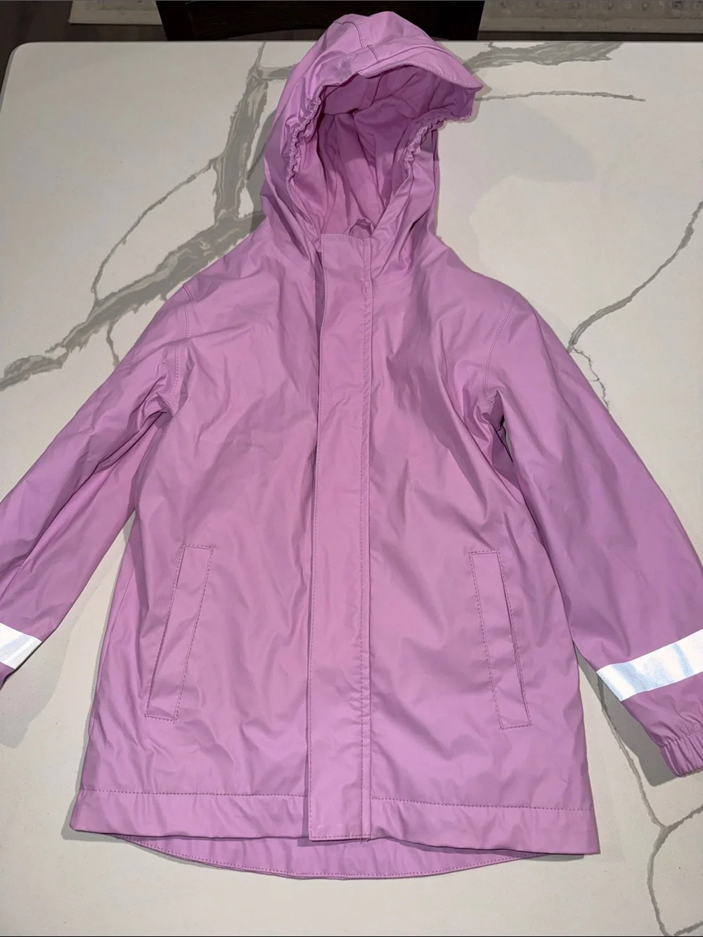 Cat & Jack Lavender Hooded Kids Raincoat